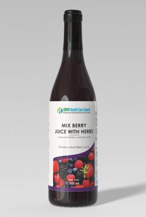 Mix Berry Juice With Herbs